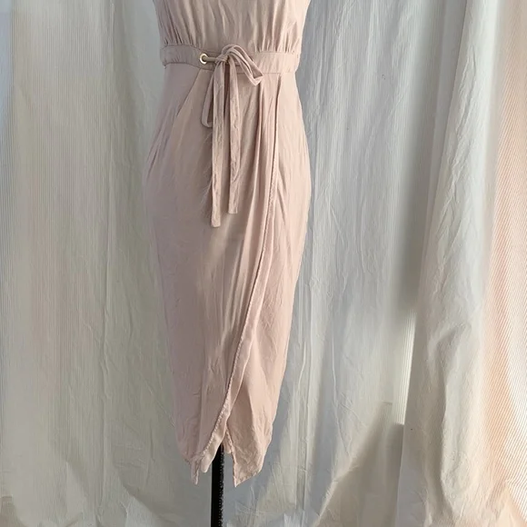 SHEIKE Blush Pink Tulip Skirt Midi Dress Size 10 - Picture 2 of 11